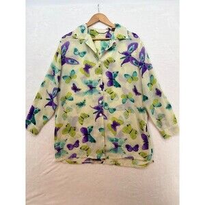 Bechamel Women's Butterfly Blouse Button Down Size Medium VTG